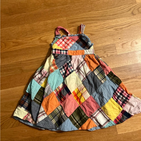 Ralph Lauren Kids Patchwork Plaid Maxi Dress - Picture 3 of 5
